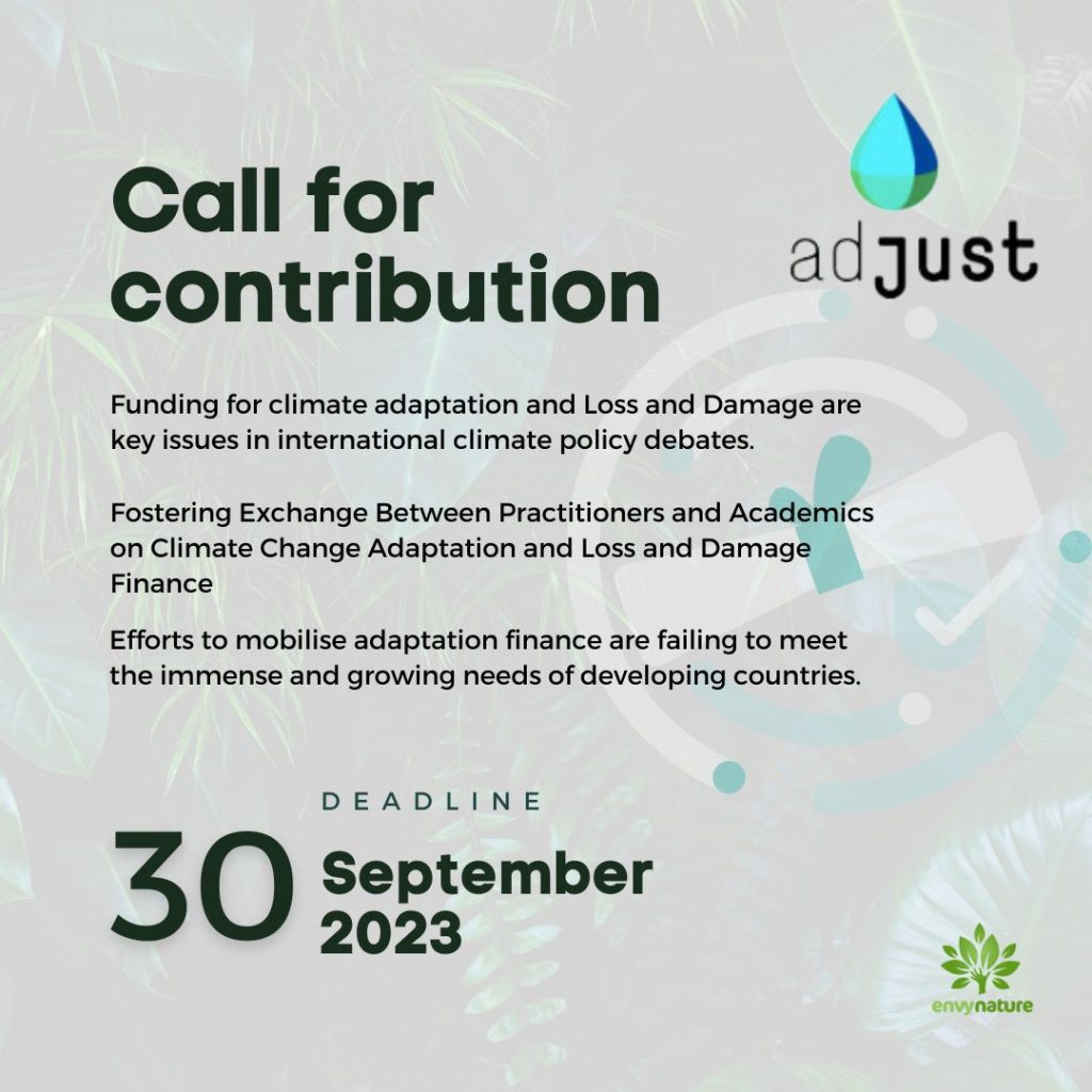 call for contribution -The Climate Analytics